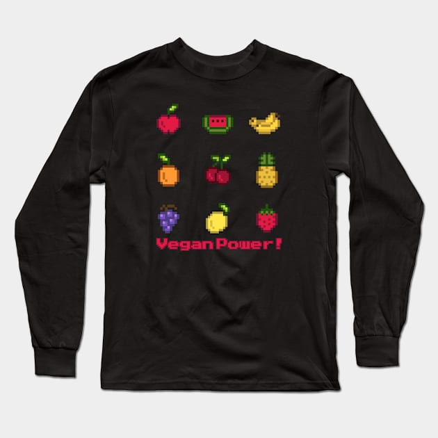 Vegan Power! Long Sleeve T-Shirt by Realthereds